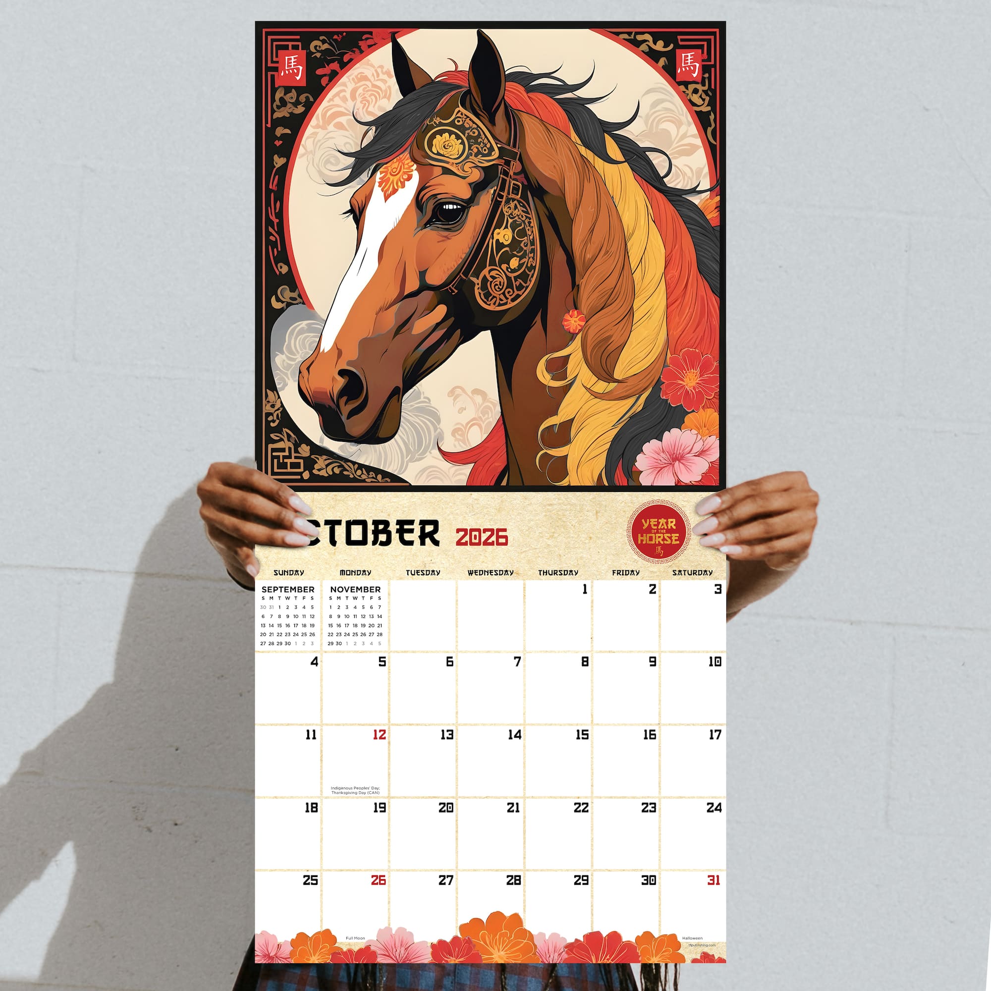 2026 Year of the Horse Wall Calendar